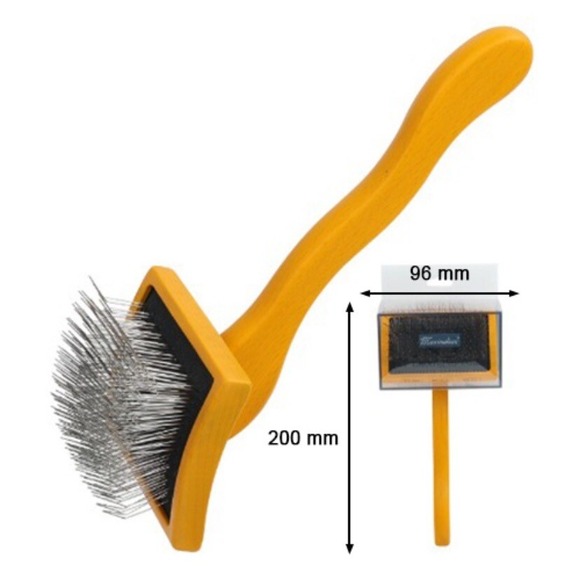 Brush for Dog, Slicker for Grooming, Groomgrip Coating, Yellow , Large NEW!!! - Picture 2 of 16